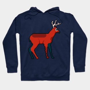 Forest Wanderer: Pixel Art Deer Design for Trendy Fashion Hoodie